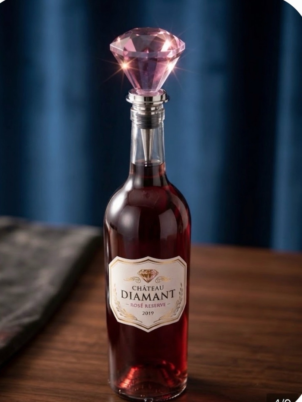 PINK DIAMOND WINE STOPPER